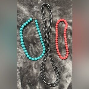 Bundle of Beaded Necklaces